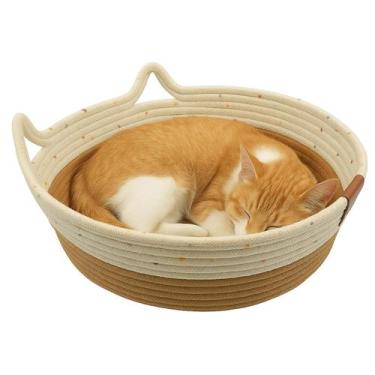 Imagem de Cama Gato Arranhador Ninho Cestinho Caminha Rasqueável Pet - TATUDEBOA