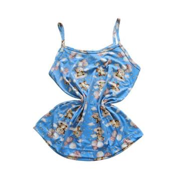 Imagem de Pijama Feminino Adulto em Suede Short Doll Alça Estampado - Vitoria Ac