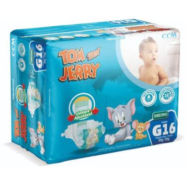 Imagem de Fralda Infantil Tom & Jerry G c/16