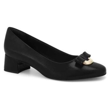 Imagem de Sapato Comfortflex Scarpin Salto Médio - Feminino - Preto -, Preto, 37
