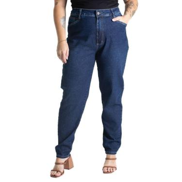 Imagem de Calça Jeans Sawary Plus Size Mom - 281216 - Azul 52-Feminino