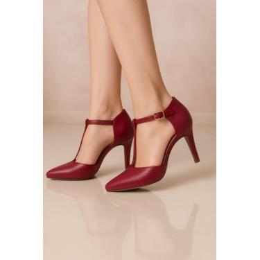 Imagem de Sandálias de Salto Fino 8cm Feminino Tira no Tornozelo 189 - Mozione, 