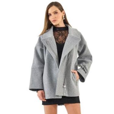 Imagem de Casaco Colcci Biker Comfort Grafite Feminino-Feminino