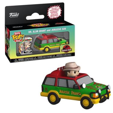 Imagem de Bitty Pop! Rides Jurassic Park Dr. Alan Grant E Jurassic Suv