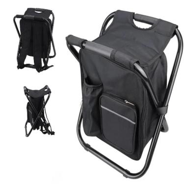 Imagem de Mochila Termica Banqueta Dobravel Banco Portatil Bolsa 25 Litros Cadeira Camping Pesca Praia Viagem Eventos
