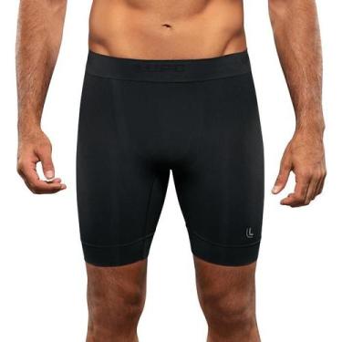 Imagem de Bermuda Masculina Térmica De Compressão I-max Lupo 70050, GG, Preto
