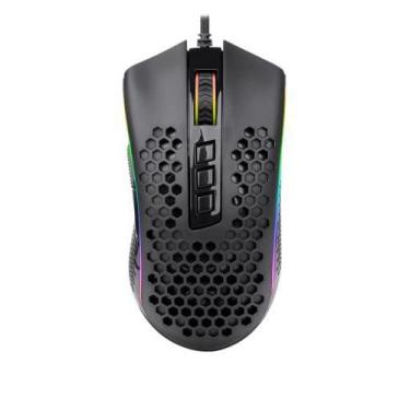 Imagem de Mouse Gamer Storm RGB Redragon Preto DPI12400 M808RGB