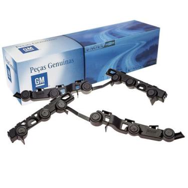 Imagem de Par De Trilho Guia Do Parachoque Traseiro Pecas Genuinas Gm Onix 2013 