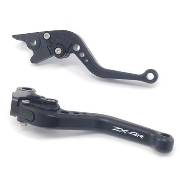 Imagem de Manete Esportivo Kawasaki Ninja ZX4R ZX-4R Gravado a Laser - NoBrand, 