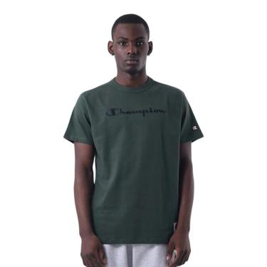 Imagem de Camiseta Champion Malhão Heritage Script Rust Marrom-Masculino