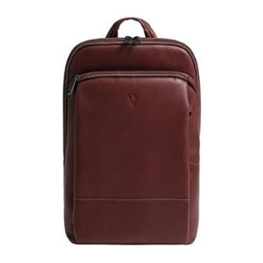 Imagem de Mochila masculina slim para notebook couro italiano Otávio-Masculino