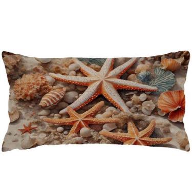 Imagem de Capa Baguete 29x52 Linho Nautical Sea B - LA FAVORITTA AL, Terracota e