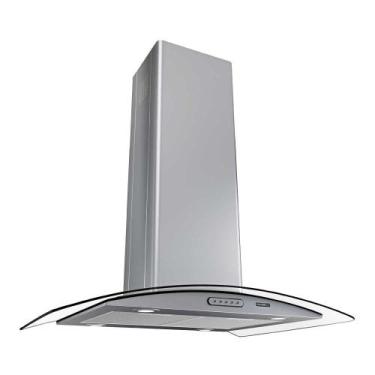 Imagem de Coifa Ilha 75cm Vidro Curvo Nardelli Inox, 220V