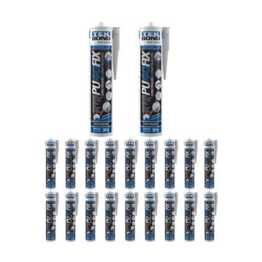 Imagem de Kit 20 Adesivo Pu40 Fix Preto Cartucho 387g Tekbond - Tek Bond