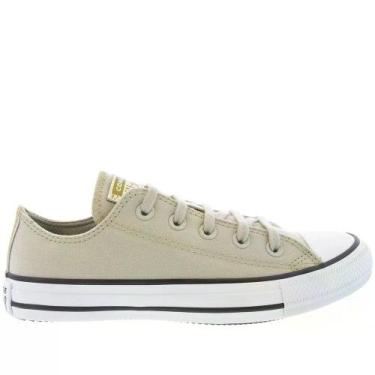 Imagem de Tenis all star chuck taylor cano baixo ref ct1730 unissex, 36, Bege, D