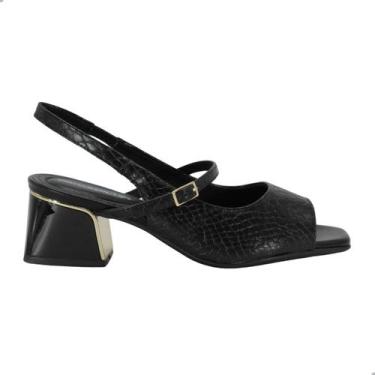 Imagem de Sandália Feminina Piccadilly 543083 Preta, Pt, Preto, 36