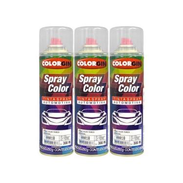 Imagem de Kit 3 Tinta Spray Primer Color Universal Colorgin 300ml 00018 - SHERWI