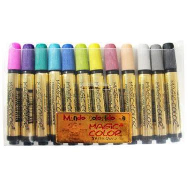 Imagem de Marcador MagicColor Série Ouro 12Cores IntermediariasII 643O - Magic-C