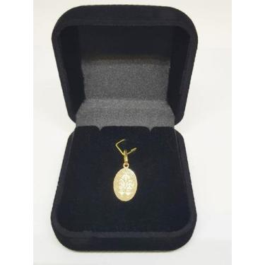 Imagem de Pingente Nossa Senhora Das Graças Oval Em Ouro 18k - Gift