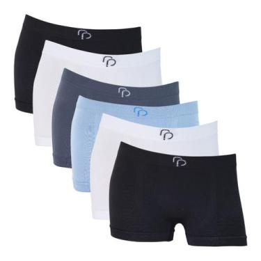 Imagem de Kit 6 Cuecas Boxer Infantil Microfibra Sem Costura Rafa Parize RP Sort