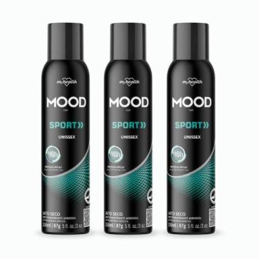Imagem de Kit 3 Antitranspirante AE Sport Unissex150ml Desodoran Spray - Mood