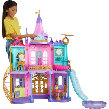 Imagem de Disney Princesa, Castelo Real dos Sonhos com 28 Acessórios, 10 Áreas para Brincar e 1,20 metros de Altura, Para crianças a partir de 3 anos
