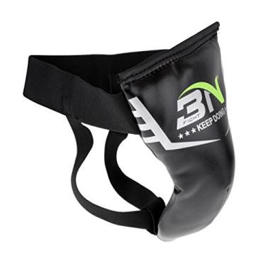 Imagem de Prettyia Protetor de virilha Taekwondo da Safety Boxing Groin Guard Cup Inside Training Gear oferece maior proteção envolvente de forma - G Black Kids