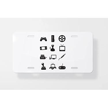 Imagem de Capa para placa de licença de videogame – Capa para placa de carro – Capa para moldura de placa de carro 15 x 30 cm