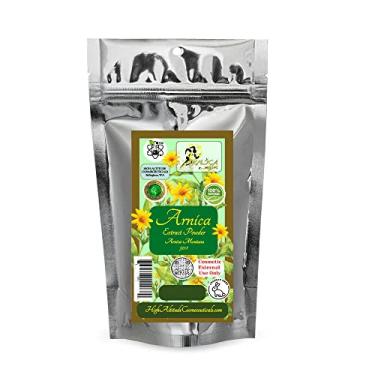 Imagem de 224 g (8 oz) Extrato de ARNICAmfort Arnica Montana em pó (alta concentração 50:1) - para calmante das articulações musculares doloridas, creme de massagem, sais de ervas para banho, molho corporal nos pés de mão