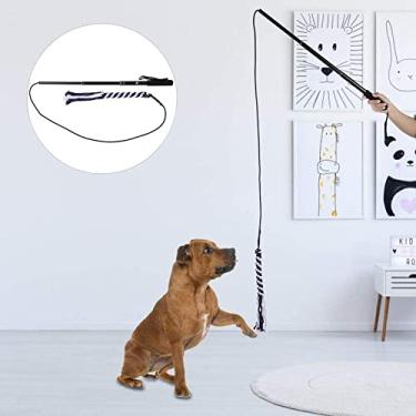 Imagem de Brinquedo retrátil para cachorro brinquedo de cachorro Pet Puppy Pole extensível flirt Pole engraçado perseguição cauda teaser trançado mistura de algodão corda interativo para uso ao ar livre brinquedo interativo para puxar para mastigar treinamentoPssopp L Pssoppmd78x9nf1q-01
