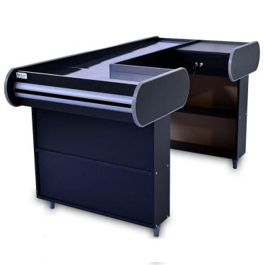 Imagem de Check Out 180 Dark Preto Artlux Corredor Inox Padrão F Preto