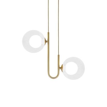 Imagem de Lustre Pendente Quality Orbit II 1553 Dourado / Transparente G9 Bivolt