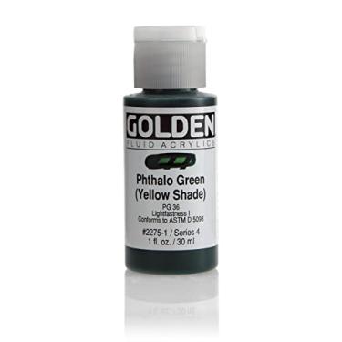 Imagem de Golden Fluidos acrílicos - verde ptalo (sombra amarela) - frasco de 30 ml