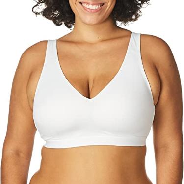 Imagem de Warner's Sutiã feminino Cloud 9 super macio, macio, invisível, sem fio, levemente forrado Rm1041a, Branco, M