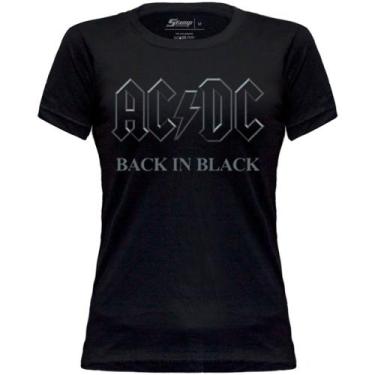 Imagem de Camiseta Baby Look Ac/Dc*/ Back In Black Cod. 059 - Stamp
