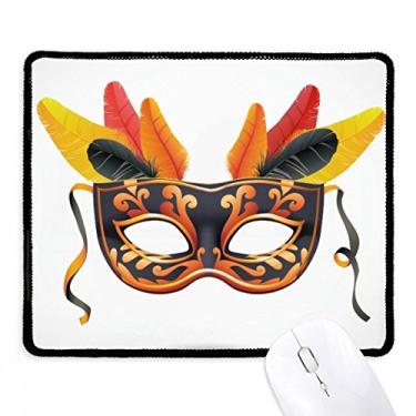 Imagem de Mousepad Feather Head Happy Carnival of Venice Tapete de borracha para jogos