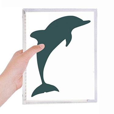 Imagem de Caderno de anotações Blue Ocean Docile Friendly Dolphin Folhas soltas Diário Recarregável Papelaria