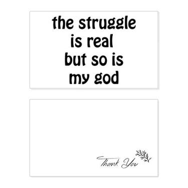 Imagem de The Struggle Is Real Christian Citações cartão de agradecimento aniversário aniversário saudação casamento agradecimento