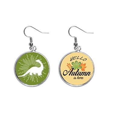 Imagem de Tamanho do corpo altura orelha de presa, animal, pendurado, folha de outono, joia