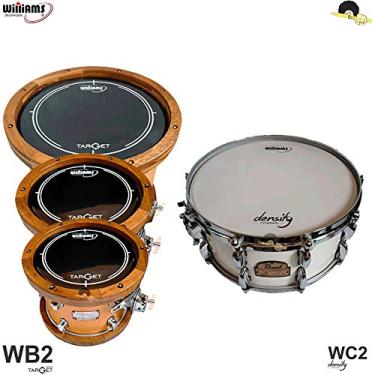 Imagem de Kit de Peles Williams - WB2 Duplo filme Black (10″/12″/14")+ Pele(caixa) WC2 14″