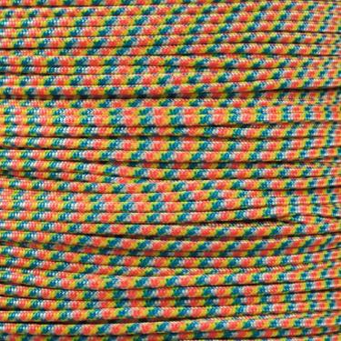 Imagem de Corda Paracord Tática de Náilon de 5 Fios West Coast 275-LB Resistência à tração – 2,38 mm, Confetti, 100 Feet