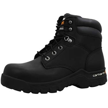 Imagem de Carhartt Biqueira masculina robusta e flexível de 15 cm, Óleo preto curtido, 45
