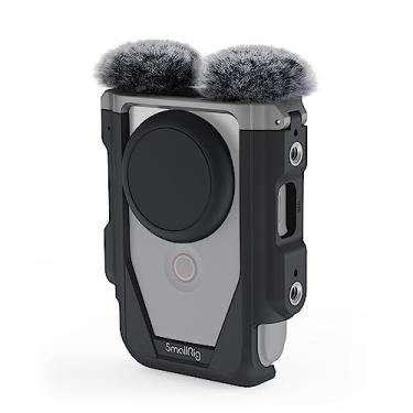 Imagem de SmallRig Kit de gaiola para Canon PowerShot V10 com para-brisas peludos, gaiola de câmera, tampa de lente e bolsa de armazenamento, reduzindo efetivamente o ruído do vento cerca de 20 dB, para fotos
