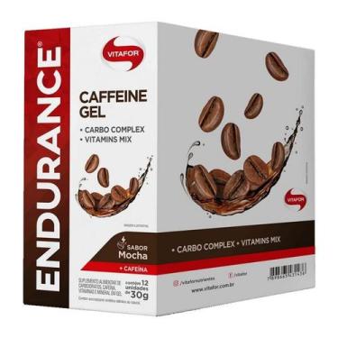 Imagem de Endurance Caffeine Gel  (360G - 12 Saches) - Sabor: Café Mocha - Vitaf