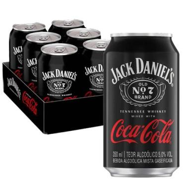 Imagem de Jack Daniels & Coca-Cola 350ml (6 Latas) - Jack Daniel's