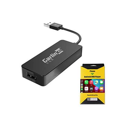 Imagem de Carlinkit Adaptador USB CarPlay Dongle com fio adequado para rádio de carro com sistema Android 4.4.2 ou superior, conecte o aplicativo AutoKit do carro para obter CarPlay com fio, Android Auto com