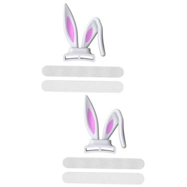 Imagem de Homoyoyo 2 Unidades fones de ouvido enfeites de fone de ouvido orelha de coelho cosplay acessórios adereços para festa orelhas de coelho cosplay universal apêndice decorar decorações branco