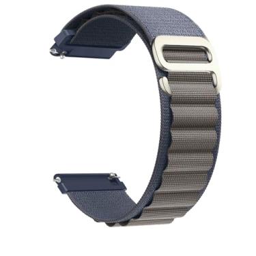 Imagem de Pulseira de nylon compatível com Samsung Galaxy Watch 7/FE/6/5 Pro 4 3/Watch 4 6 Classic/Active/Gear S2 S3 Frontier, pulseira esportiva de 20 mm e 22 mm para Galaxy Watch de 47 mm, 43 mm, 45 mm, 40