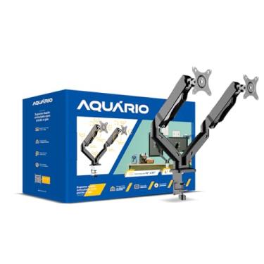 Imagem de Suporte articulado duplo com pistão a gás para monitor