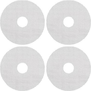 Imagem de 2 folhas de desidratador de silicone de couro de frutas com bordas – não tóxicas para desidratadores redondos da Nesco, molde labial para segurar massa líquida de frutas enrolar, círculo de couro de